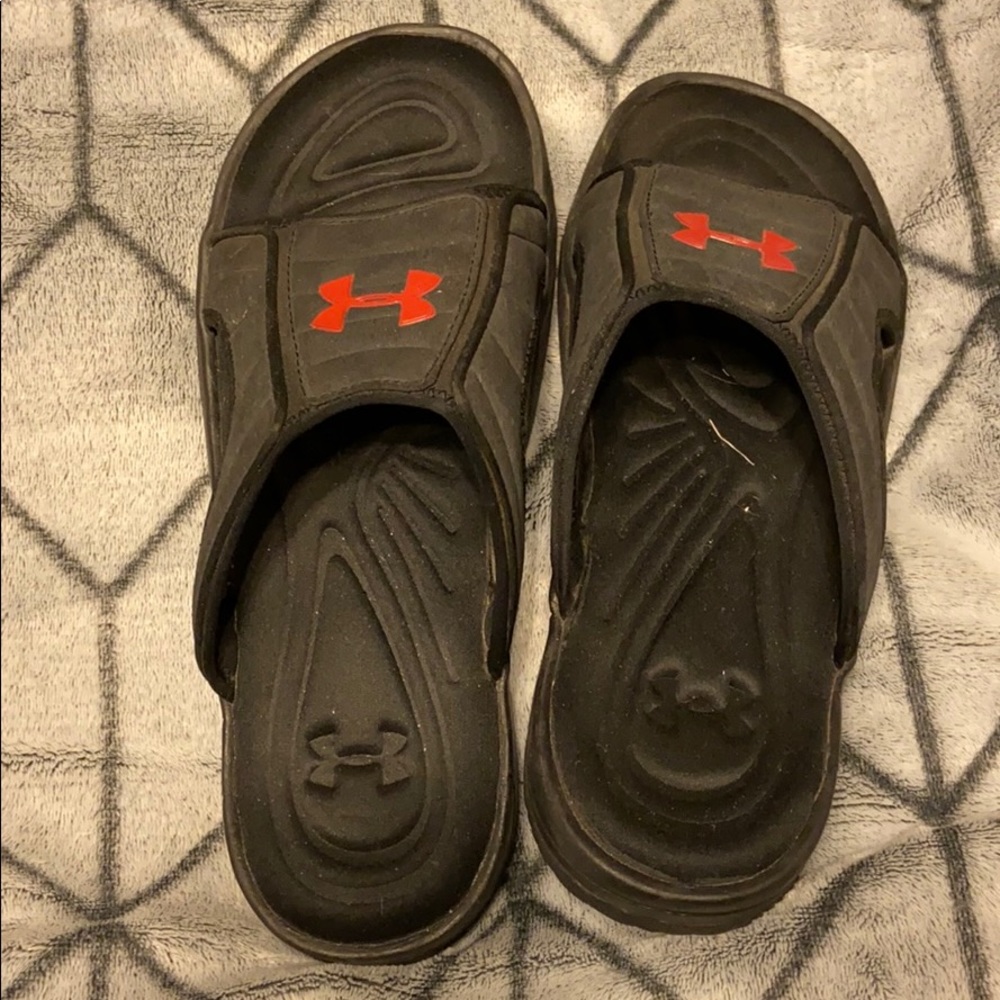 Black UnderArmor Slides